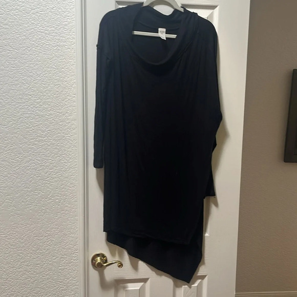 Free People Tops - We the Free Oversized Black Long Sleeve Tunic Top
